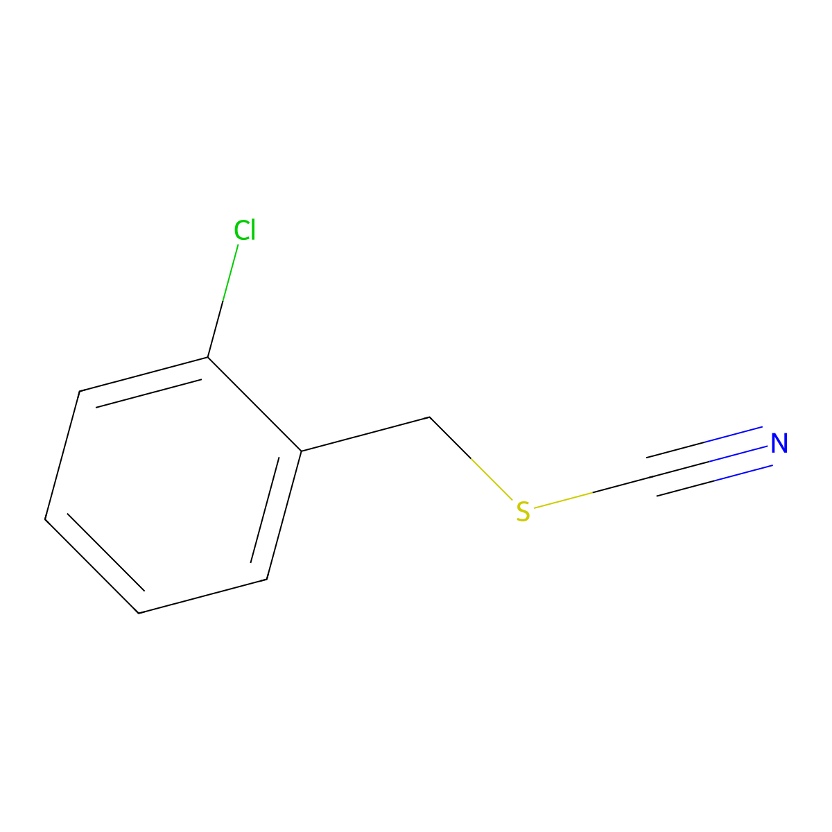2-Chlorobenzyl Thiocyanate molecular structure, CAS 2082-66-8