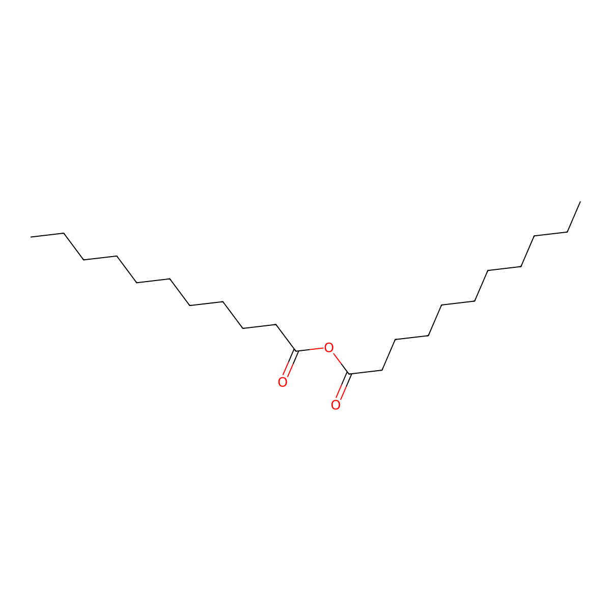 Undecanoic anhydride molecular structure, CAS 2082-77-1