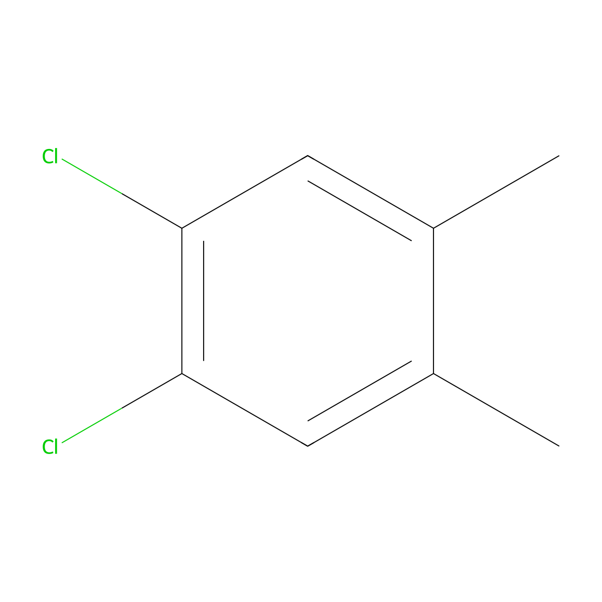 1,2-Dichloro-4,5-dimethylbenzene molecular structure, CAS 20824-80-0