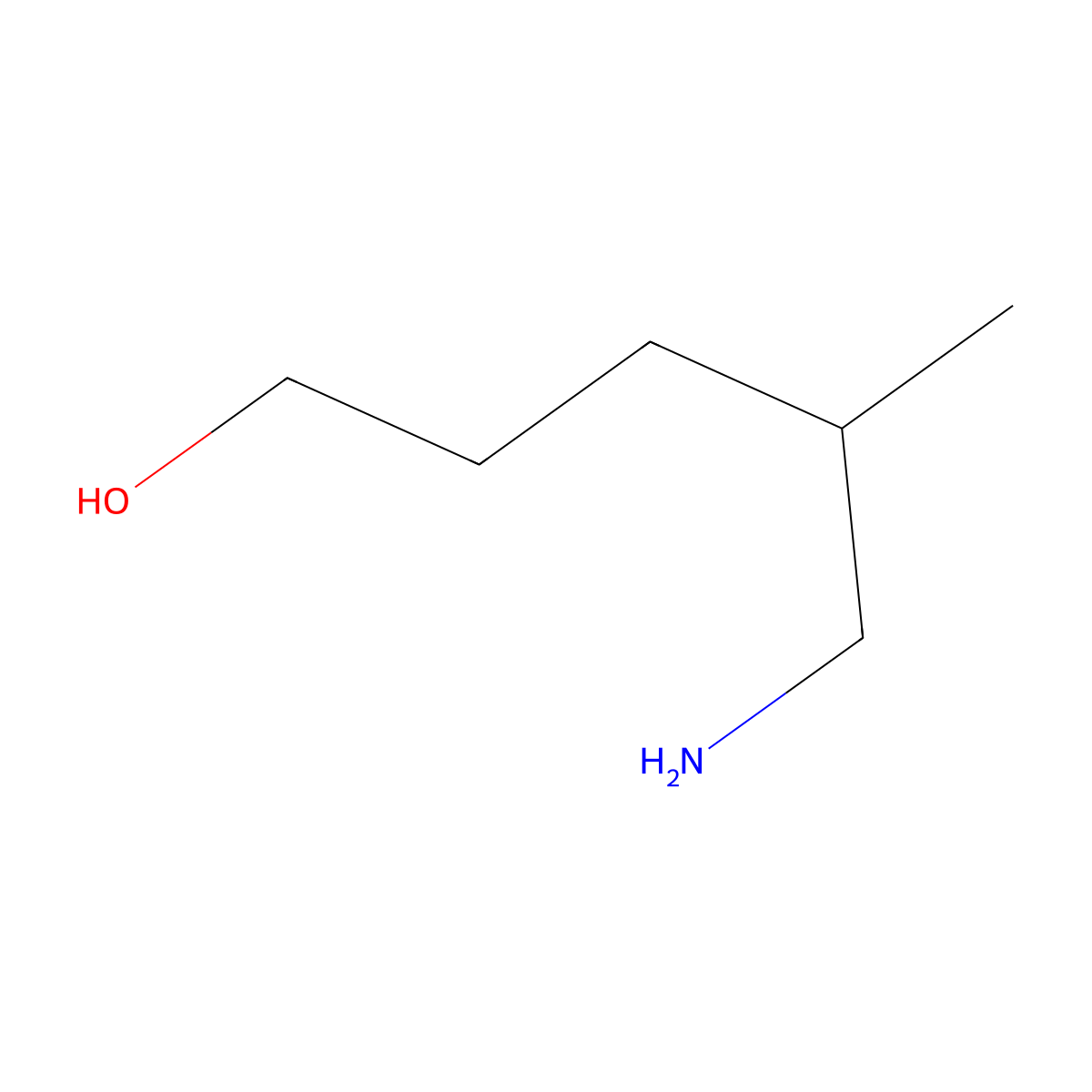 (R)-5-Amino-4-methyl-1-pentanol molecular structure, CAS 208242-15-3