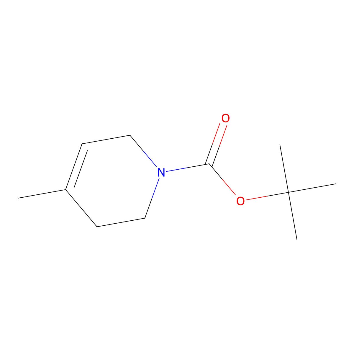 tert-Butyl 4-methyl-5,6-dihydropyridine-1(2H)-carboxylate molecular structure, CAS 208245-73-2