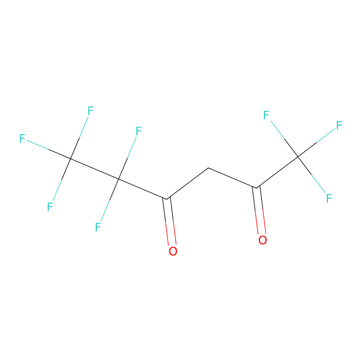 1,1,1,5,5,6,6,6-Octafluoro-2,4-hexanedione molecular structure, CAS 20825-07-4