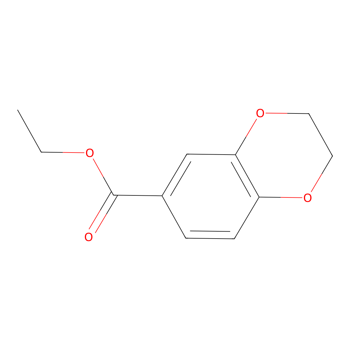 Ethyl 2,3-dihydrobenzo[b][1,4]dioxine-6-carboxylate molecular structure, CAS 20825-87-0