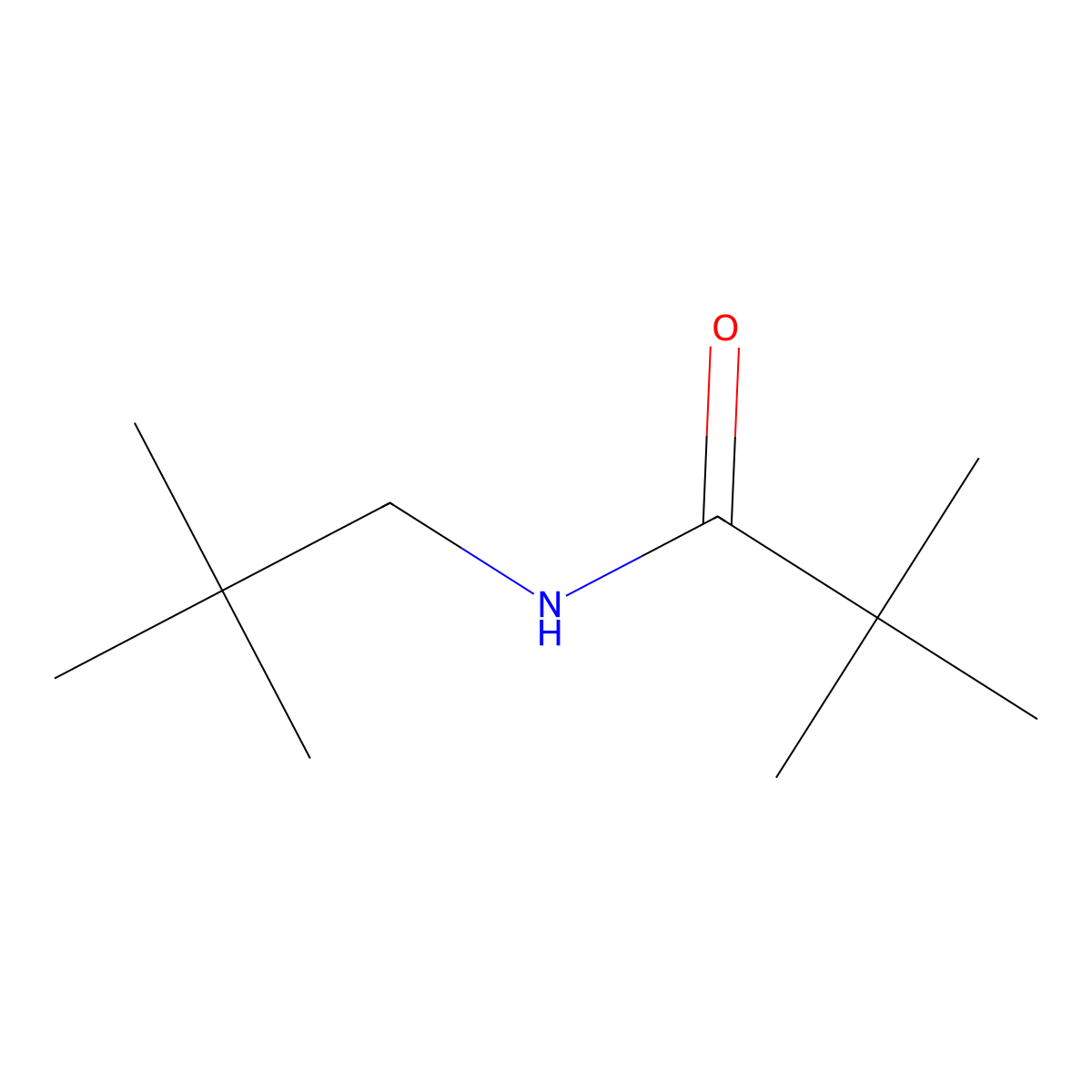 N-(2,2-dimethylpropyl)-2,2-dimethylpropanamide molecular structure, CAS 20826-79-3