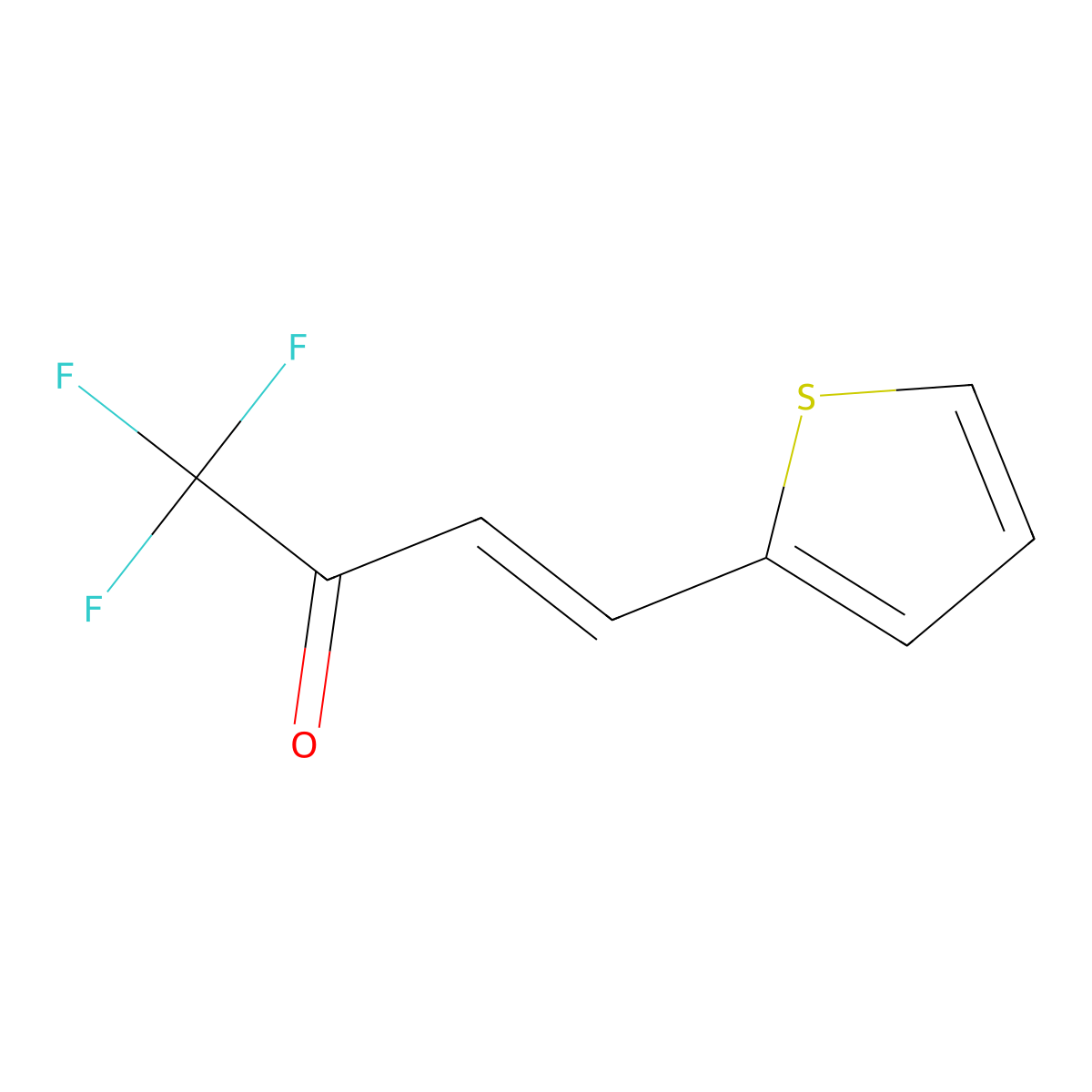 1,1,1-Trifluoro-4-(thiophen-2-yl)but-3-en-2-one molecular structure, CAS 208265-52-5