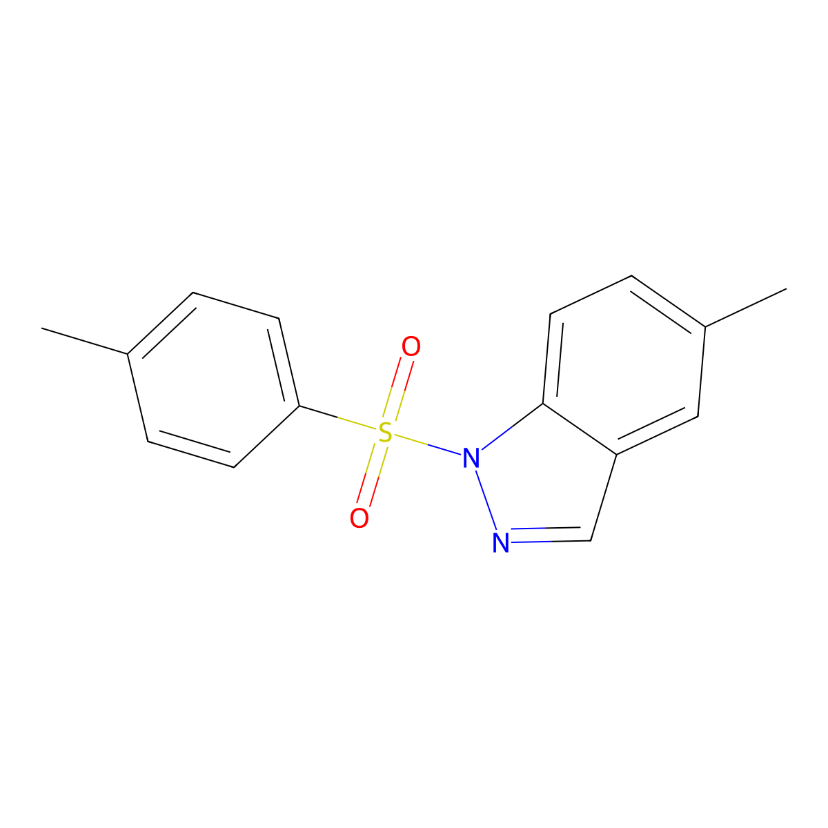 5-Methyl-1-[(4-methylphenyl)sulfonyl]-1H-indazole molecular structure, CAS 2082698-86-8