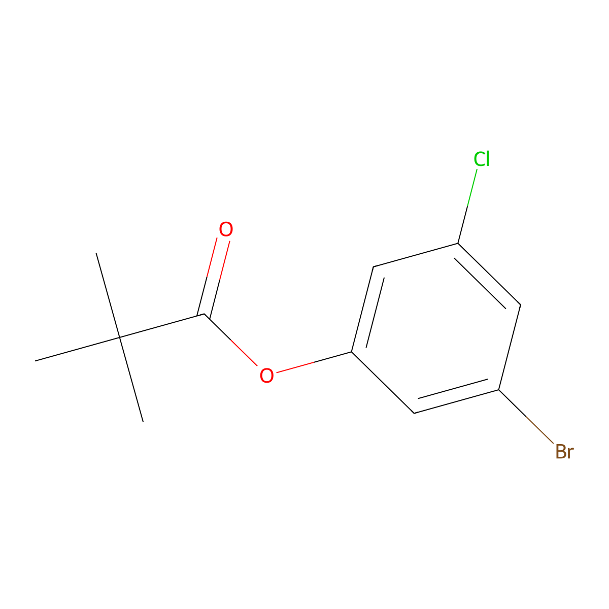 3-Bromo-5-chlorophenyl pivalate molecular structure, CAS 2082763-32-2