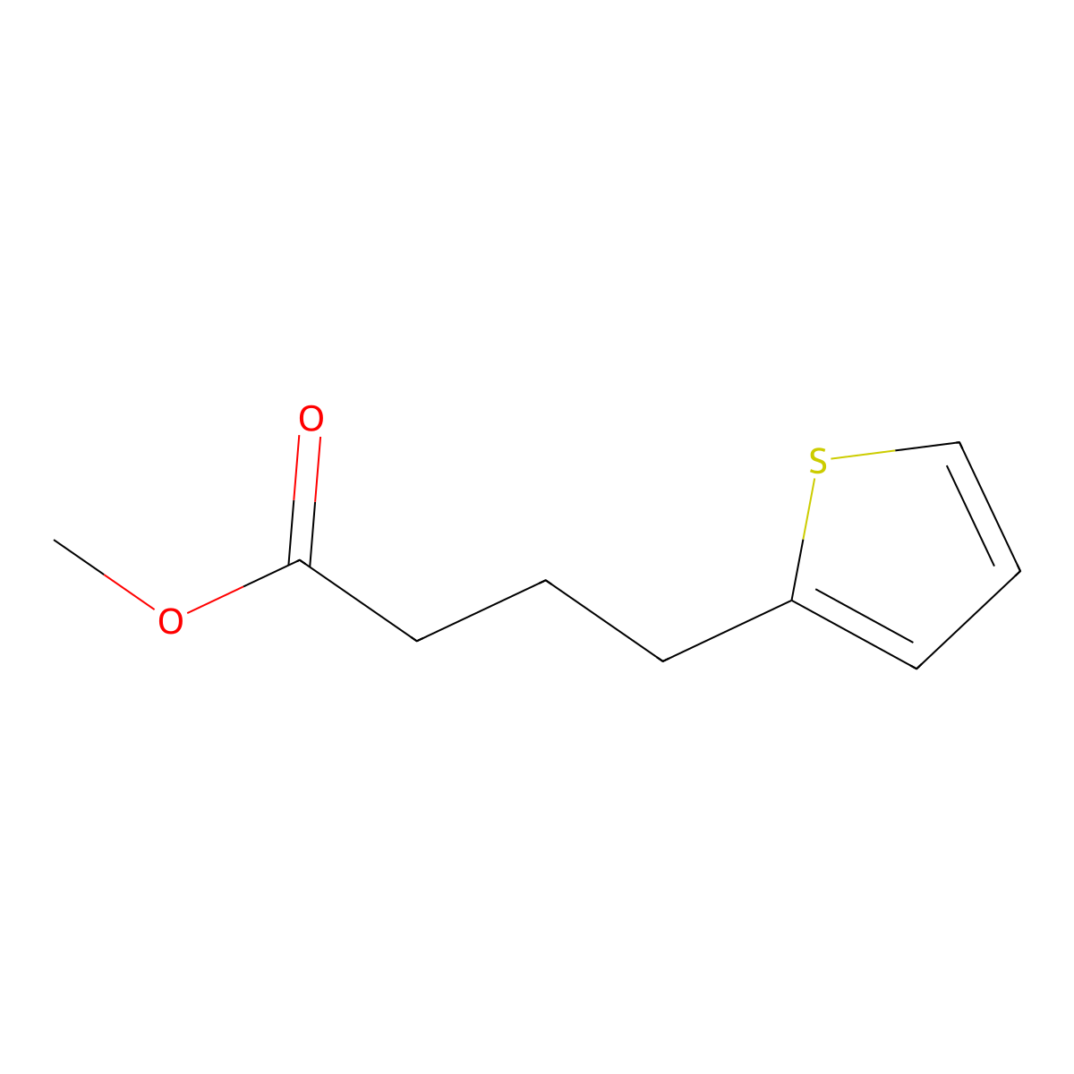 4-(2-Thienyl)butanoic acid methyl ester molecular structure, CAS 20828-66-4