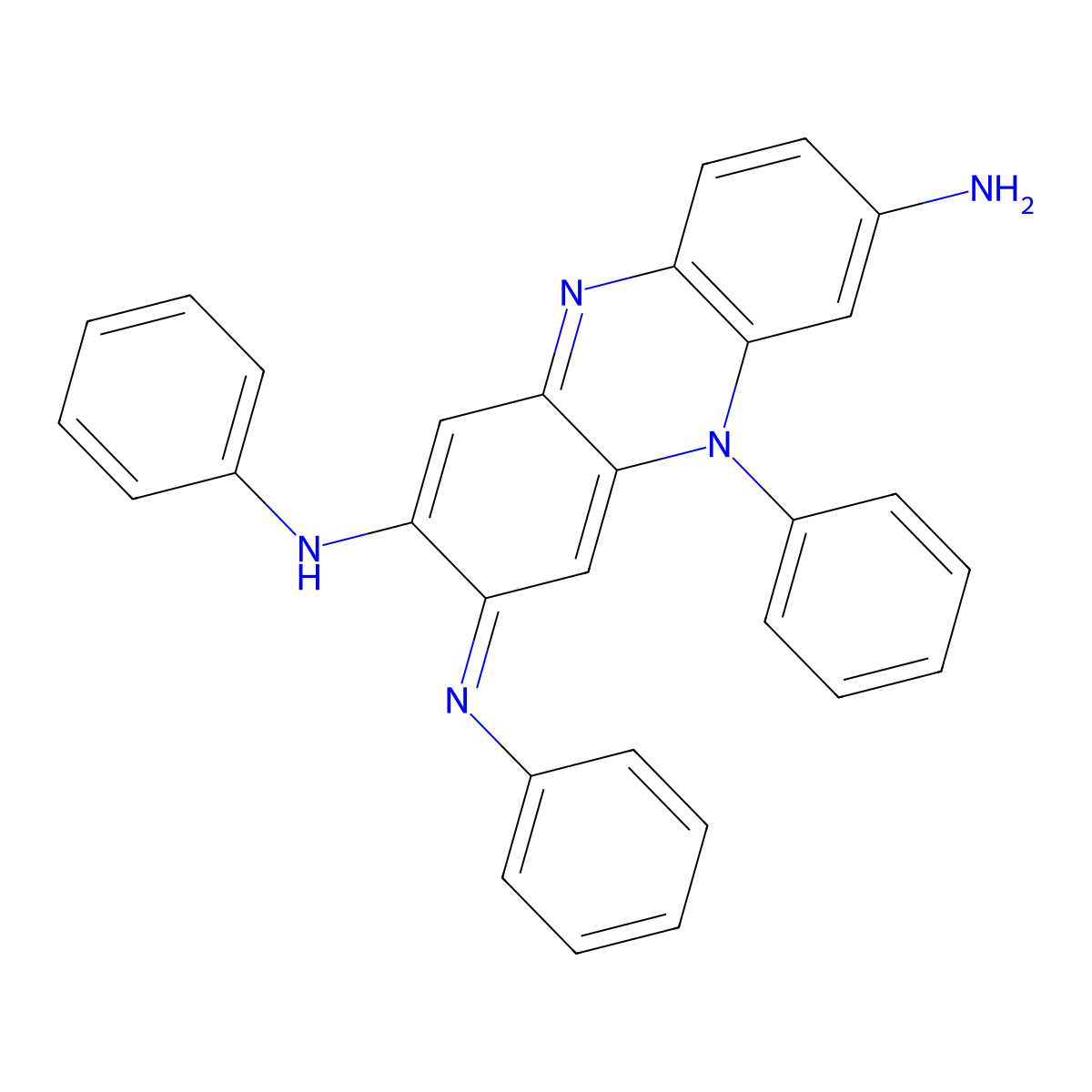 Nigrosin (alcohol soluble) molecular structure, CAS 20828-79-9