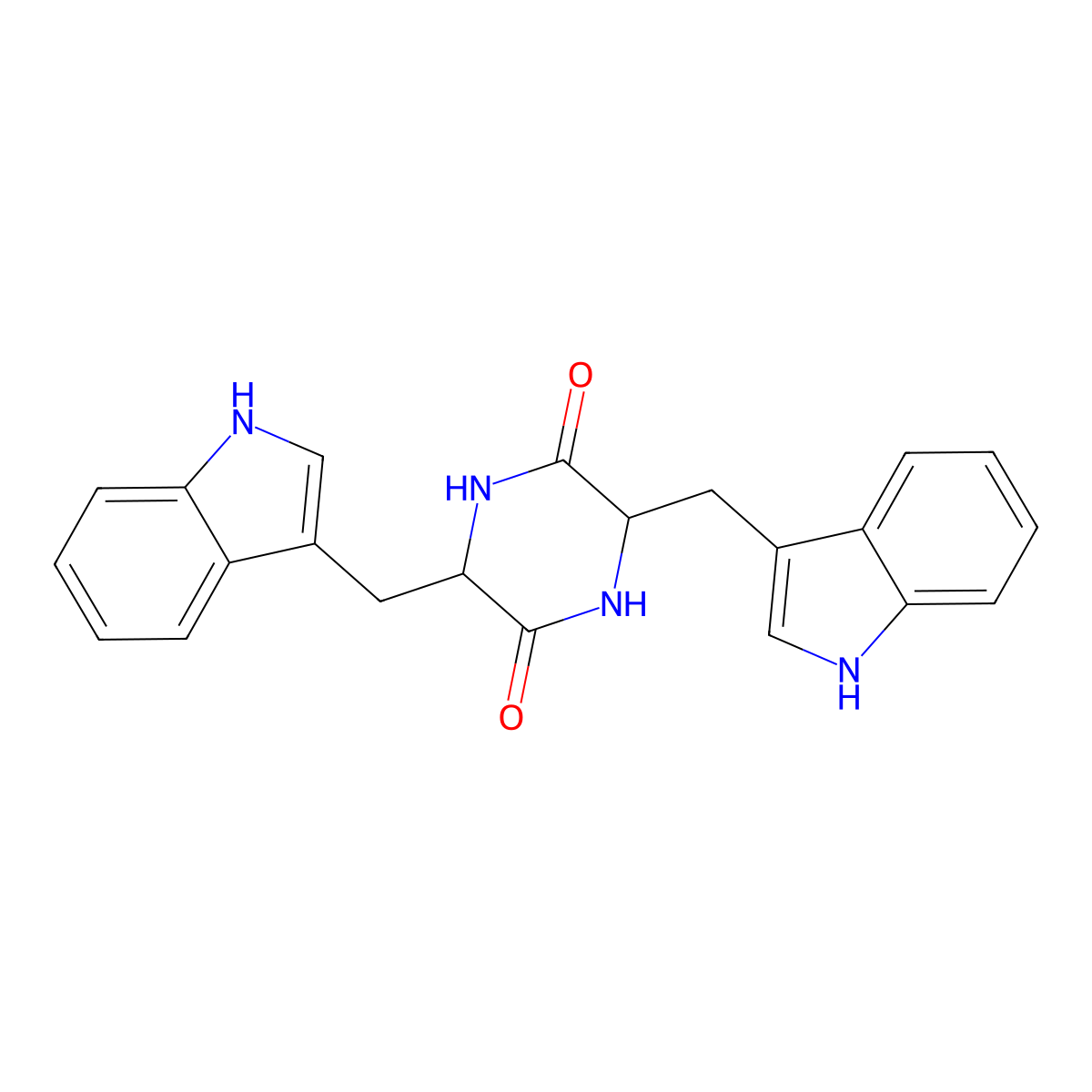 Cyclo-(L-Trp-L-Trp) molecular structure, CAS 20829-55-4
