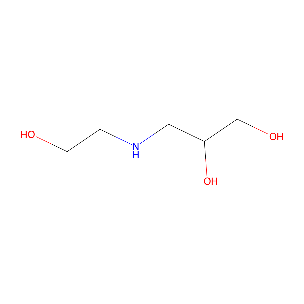 3-[(2-Hydroxyethyl)amino]propane-1,2-diol molecular structure, CAS 20829-81-6