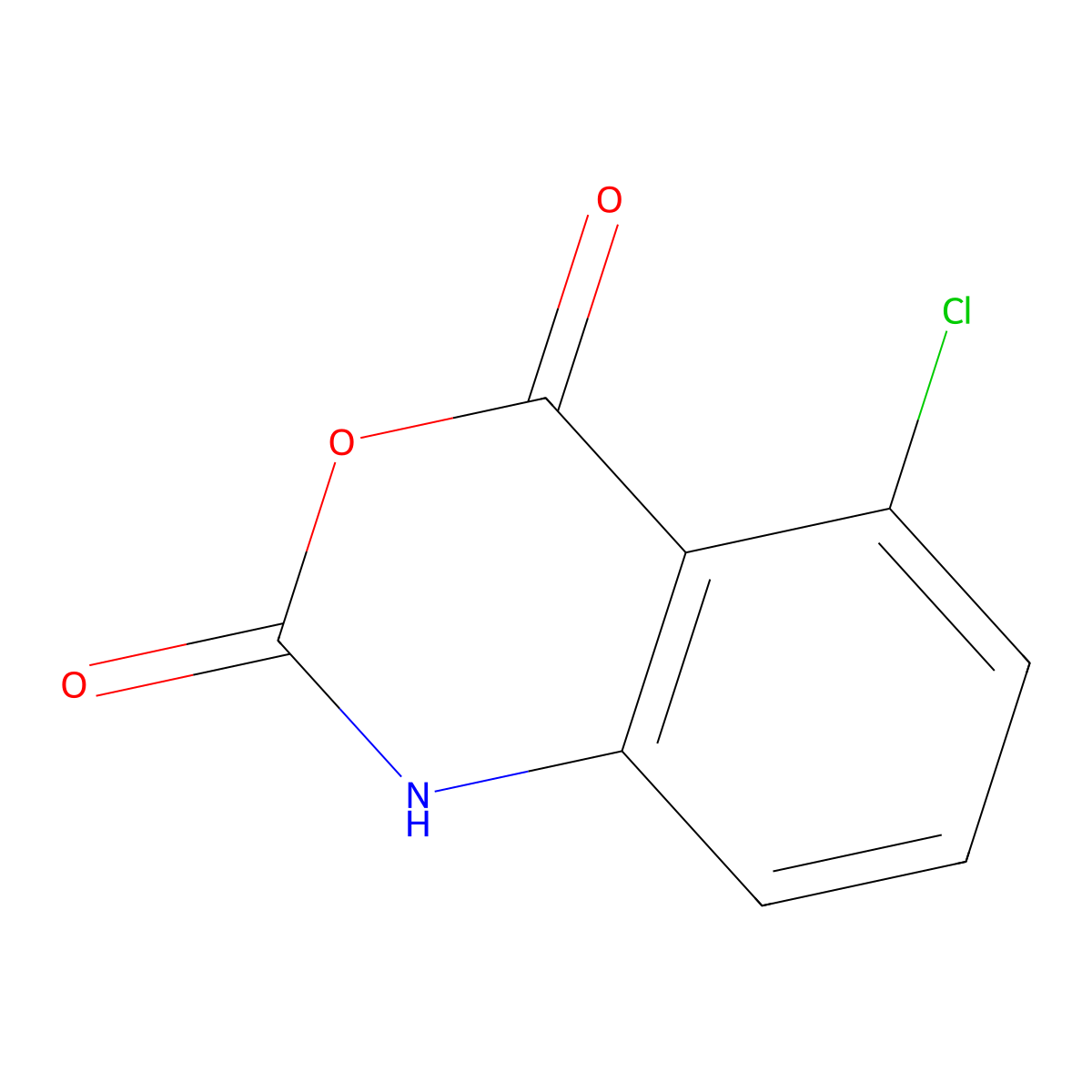 5-chloro-2,4-dihydro-1H-3,1-benzoxazine-2,4-dione molecular structure, CAS 20829-96-3