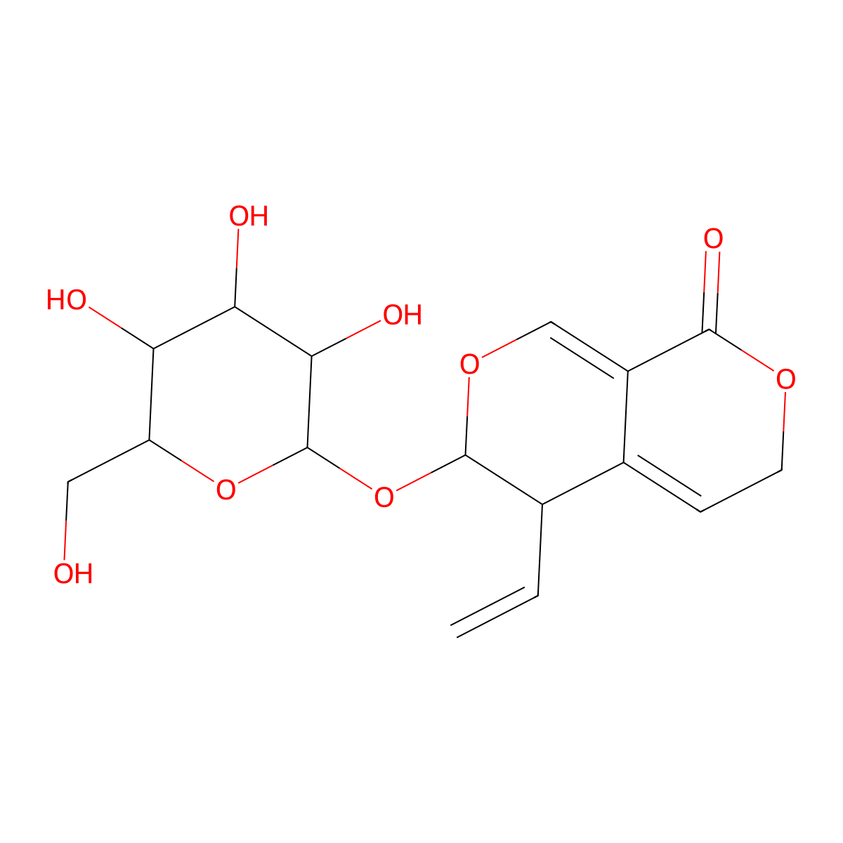 Gentiopicroside molecular structure, CAS 20831-76-9