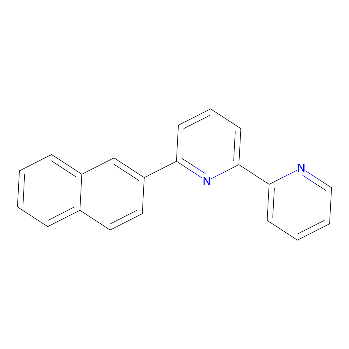 6-(Naphthalen-2-yl)-2,2'-bipyridine molecular structure, CAS 208346-82-1