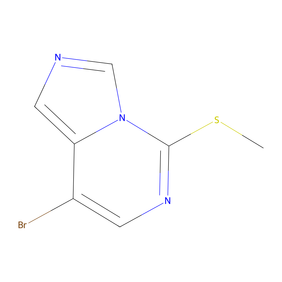 8-Bromo-5-(methylthio)imidazo[1,5-c]pyrimidine molecular structure, CAS 2083628-75-3