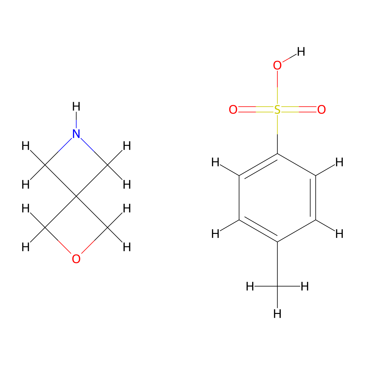2-Oxa-6-aza-spiro[3.3]heptane tosylate molecular structure, CAS 2083631-41-6