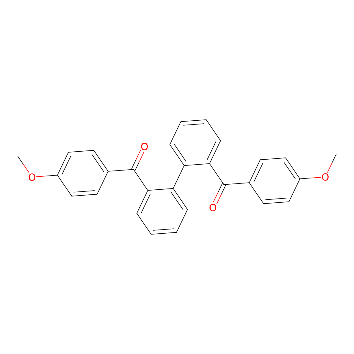 2,2'-Dianisoyl-diphenyl molecular structure, CAS 20837-34-7