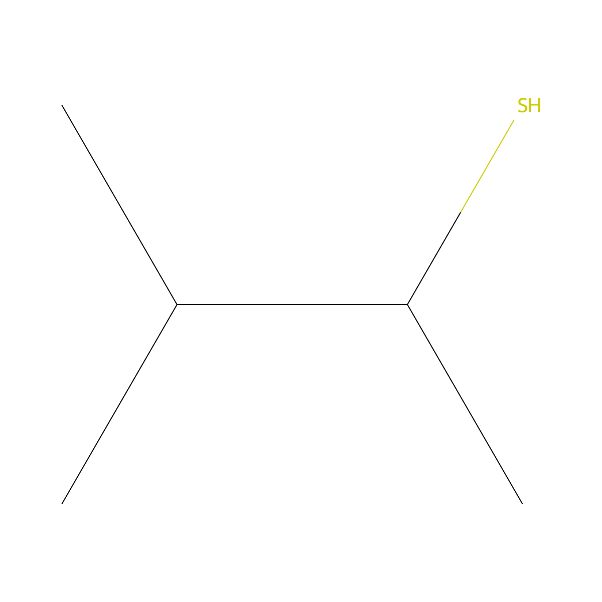 3-Methyl-2-butanethiol molecular structure, CAS 2084-18-6