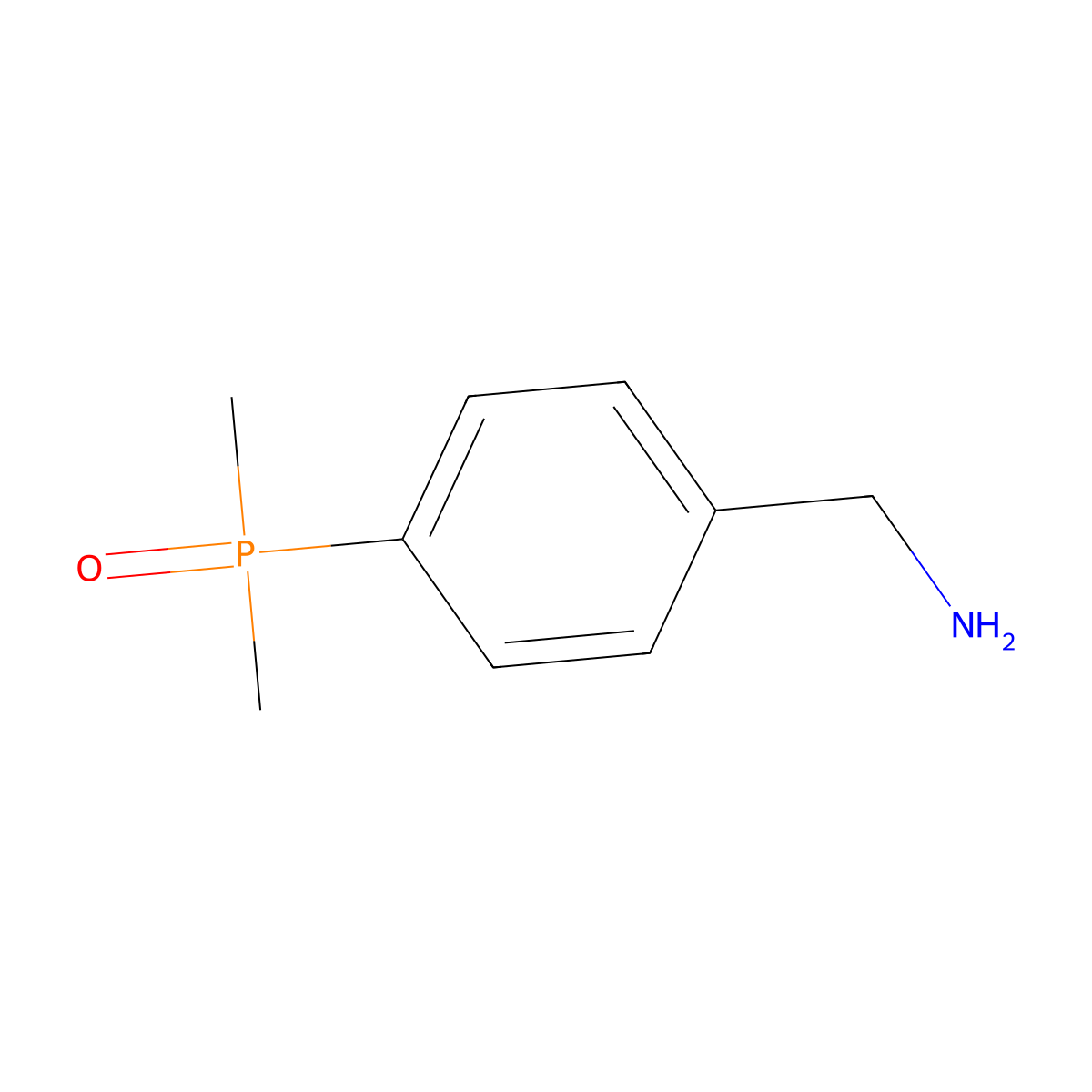 (4-(Aminomethyl)phenyl)dimethylphosphine oxide molecular structure, CAS 2084037-50-1