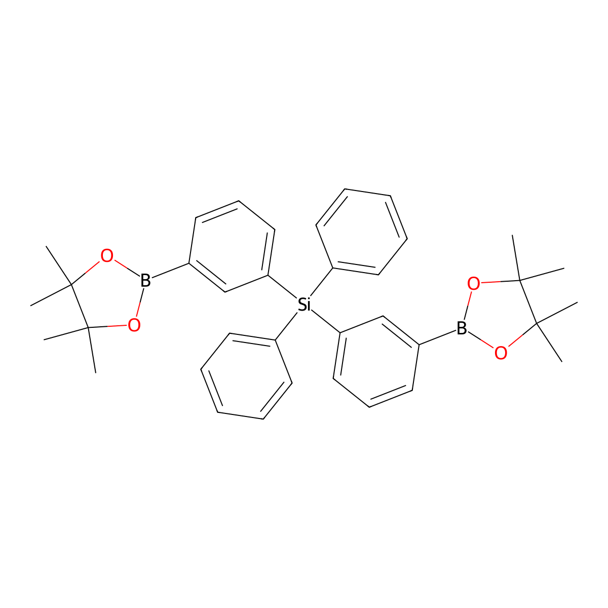 (Diphenylsilanediyl)bis(3,1-phenylene)di(boronic Acid Pinacol Ester) molecular structure, CAS 2084131-31-5