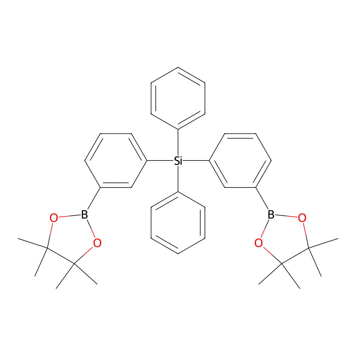 (Diphenylsilanediyl)bis(3,1-phenylene)di(boronic Acid Pinacol Ester) molecular structure, CAS 2084131-31-5