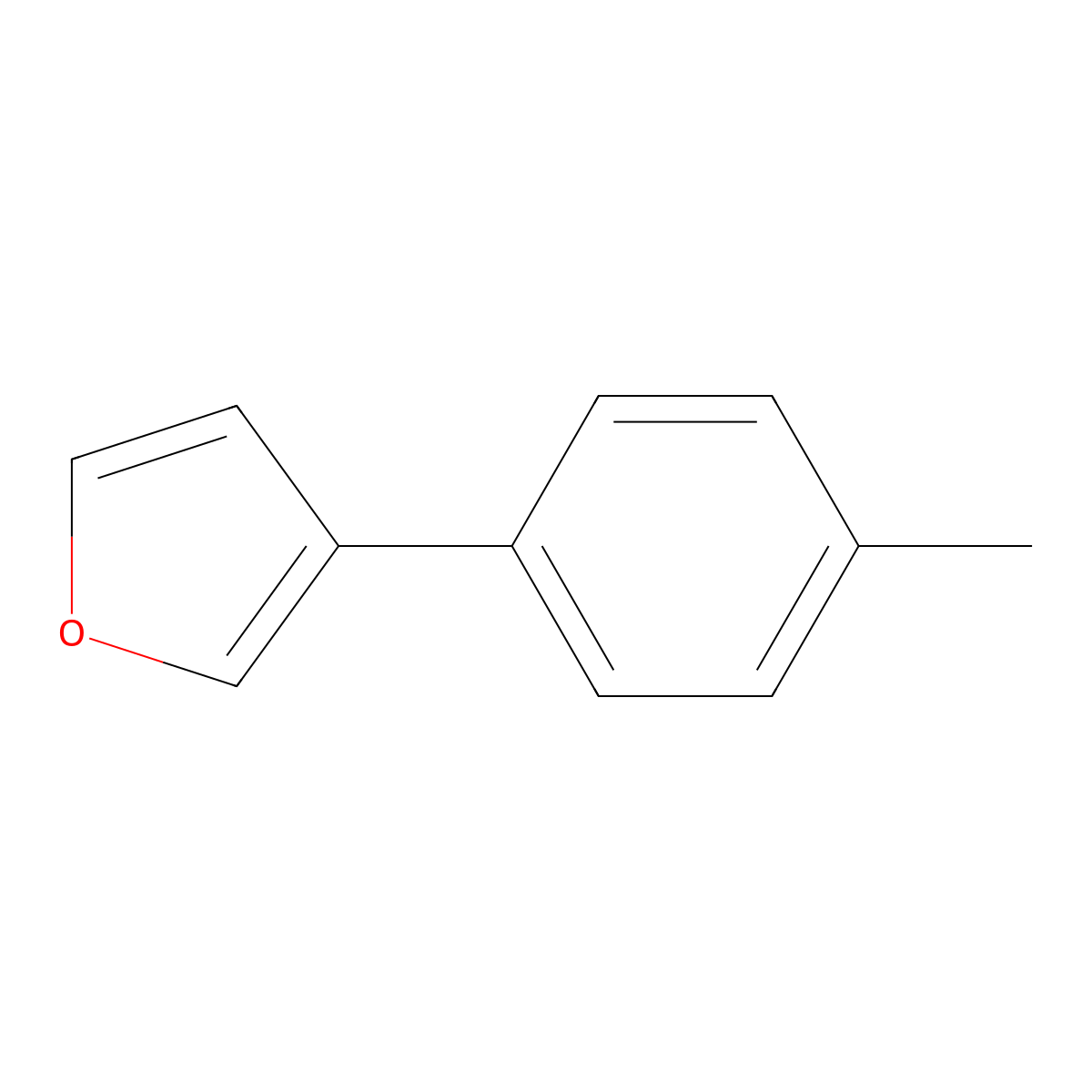 3-(4-Methylphenyl)furan molecular structure, CAS 20842-10-8