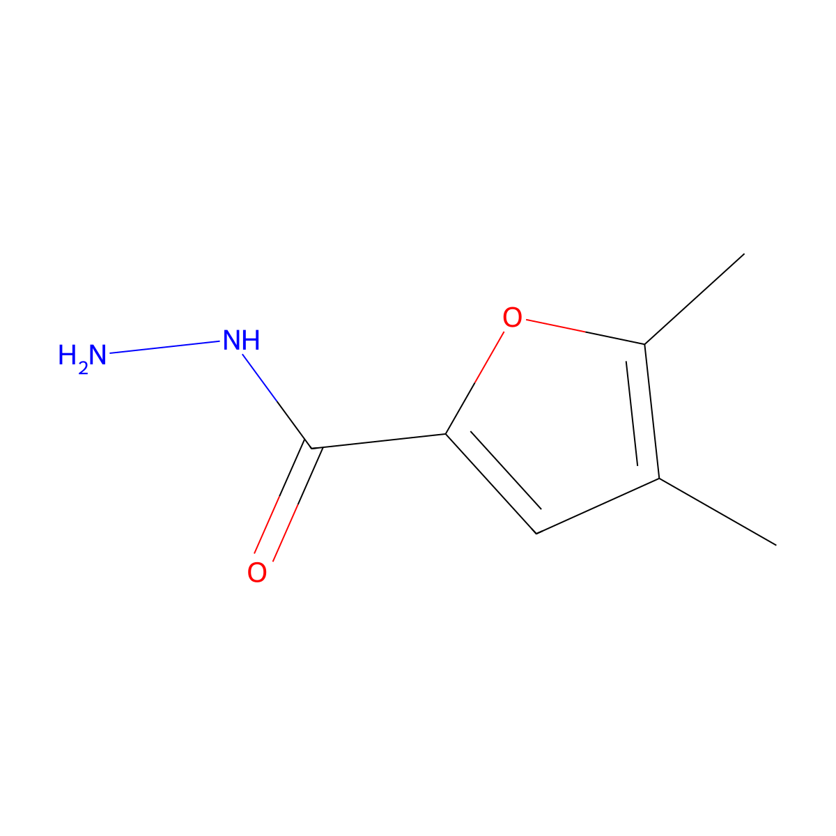 4,5-Dimethylfuran-2-carbohydrazide molecular structure, CAS 20842-22-2