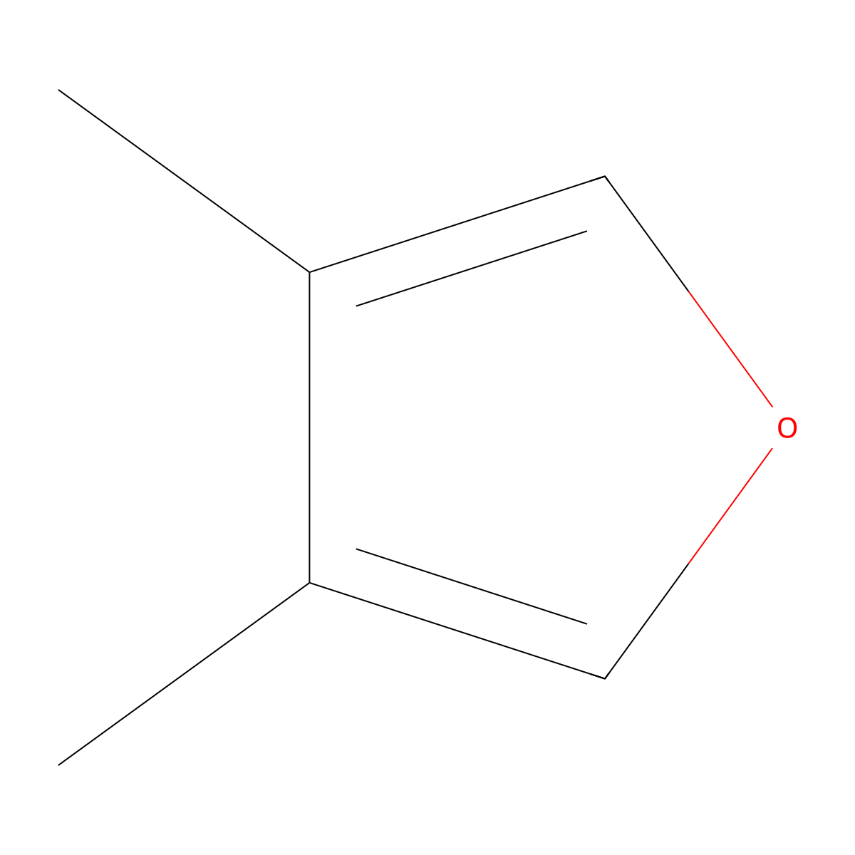3,4-Dimethylfuran molecular structure, CAS 20843-07-6