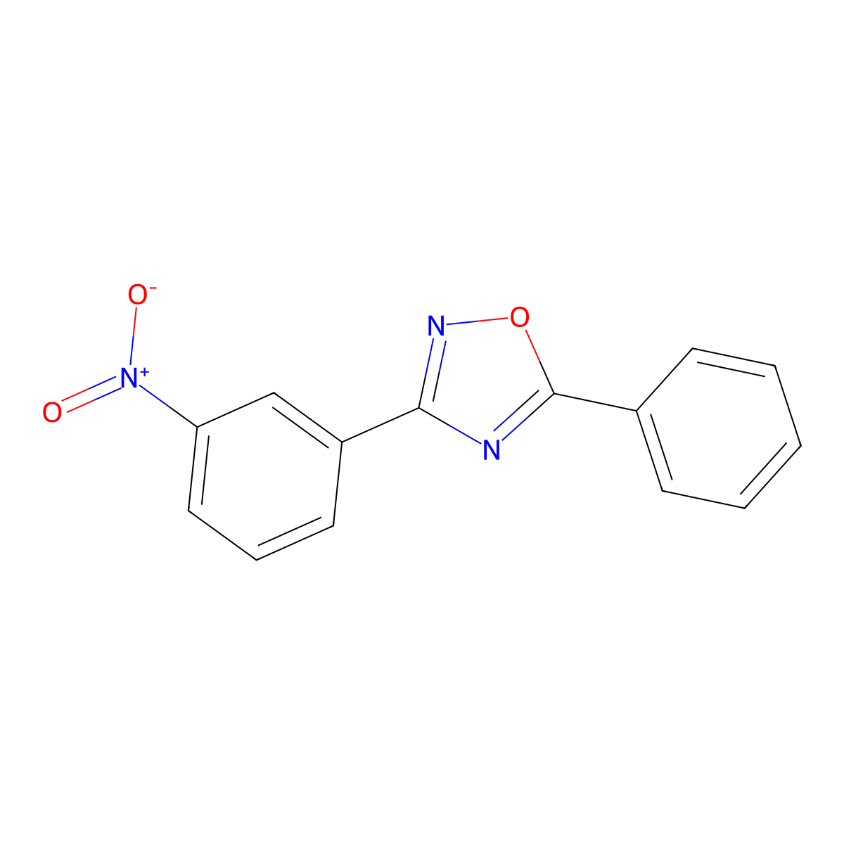 3-(3-Nitrophenyl)-5-phenyl-1,2,4-oxadiazole molecular structure, CAS 20844-48-8