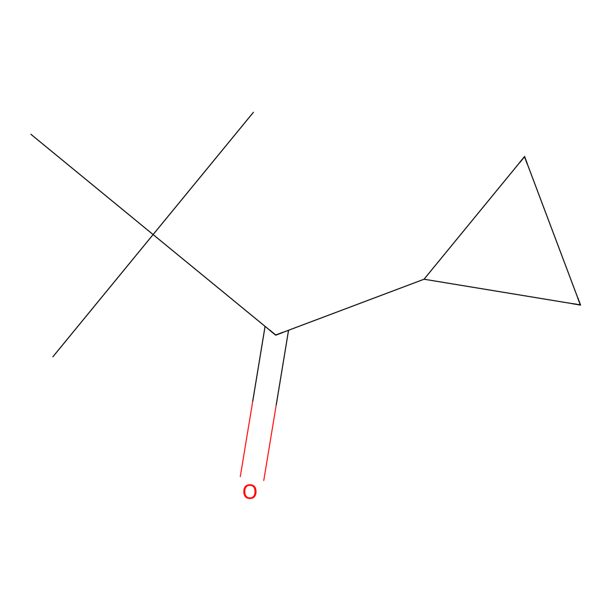 1-Cyclopropyl-2,2-dimethyl-1-propanone molecular structure, CAS 20845-95-8