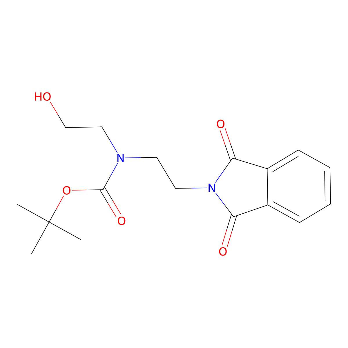 Tert-butyl N-[2-(1,3-dioxo-2,3-dihydro-1H-isoindol-2-YL)ethyl]-N-(2-hydroxyethyl)carbamate molecular structure, CAS 208457-35-6