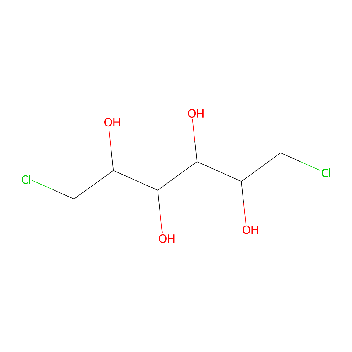 Dichlorodulcitol molecular structure, CAS 20847-01-2