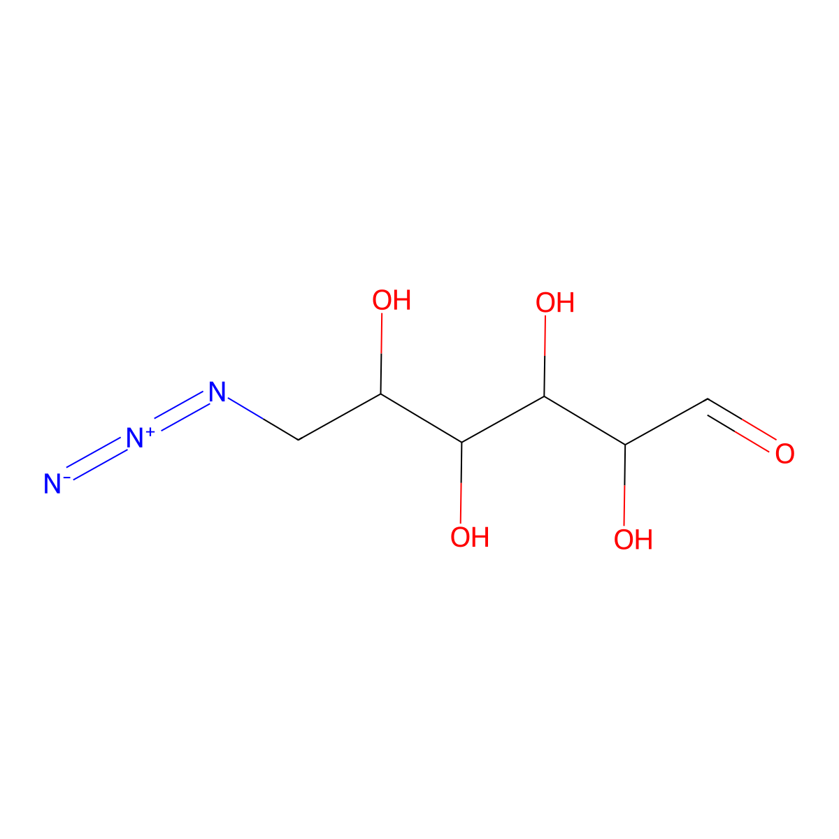 6-Azido-6-deoxy-D-glucose molecular structure, CAS 20847-05-6