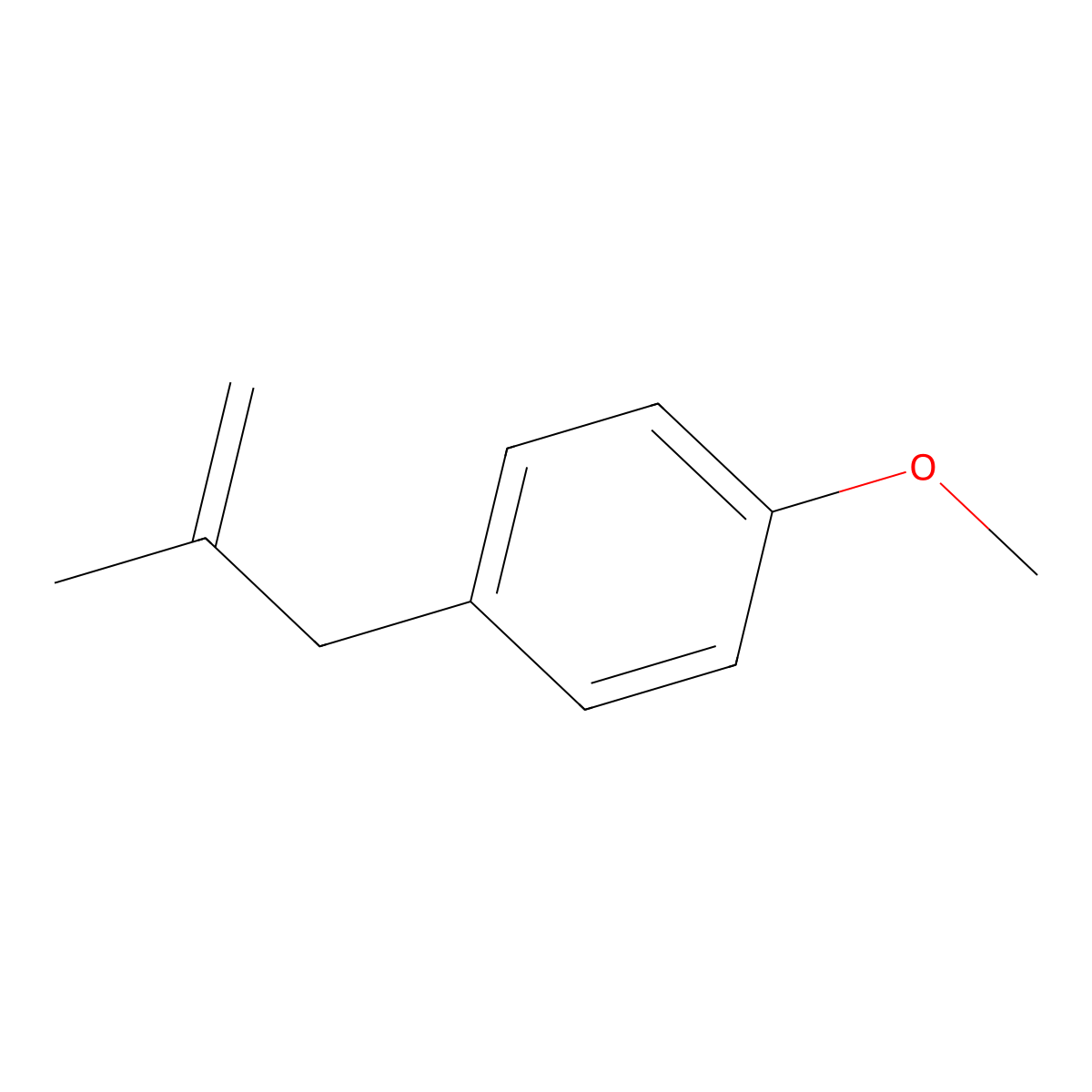 1-Methoxy-4-(2-methylprop-2-en-1-yl)benzene molecular structure, CAS 20849-82-5