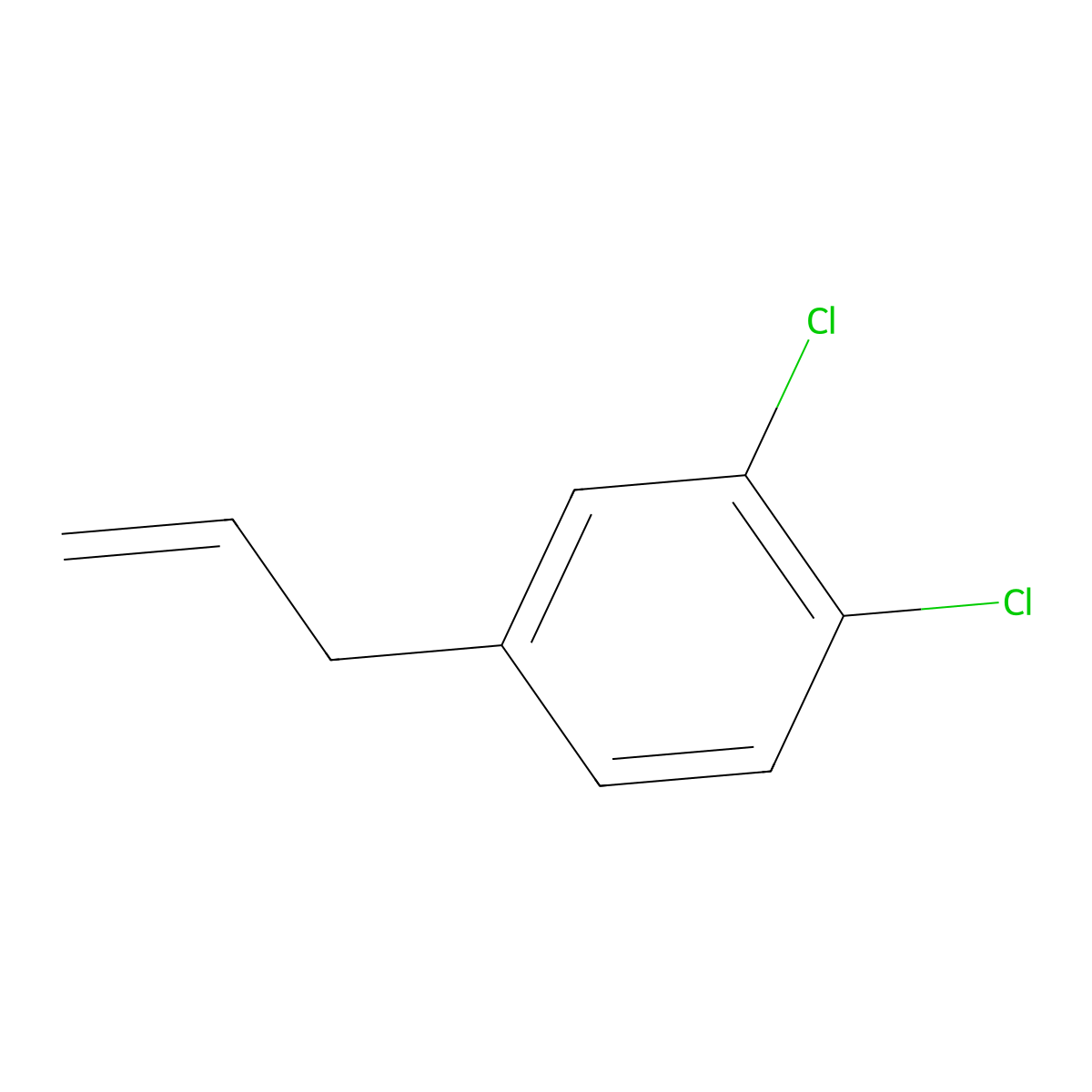 3-(3,4-Dichlorophenyl)-1-propene molecular structure, CAS 20849-86-9