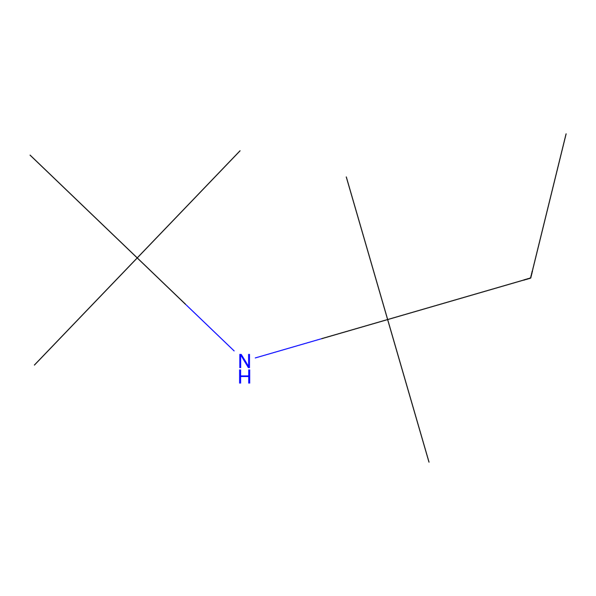 tert-Amyl-tert-butylamine molecular structure, CAS 2085-66-7