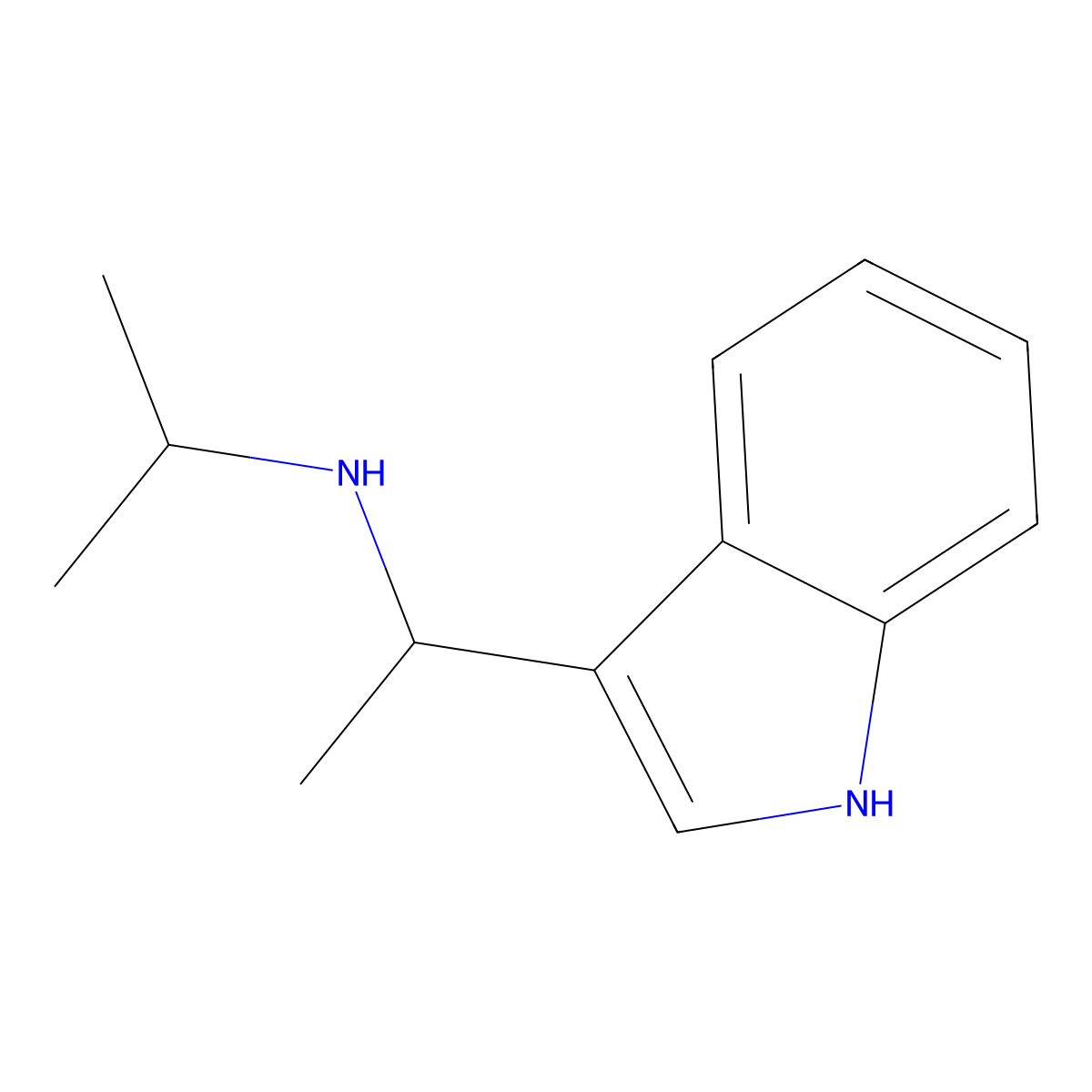 n-[1-(1h-Indol-3-yl)ethyl]propan-2-amine molecular structure, CAS 20851-21-2