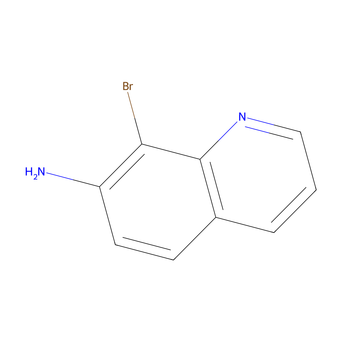 8-Bromoquinolin-7-amine molecular structure, CAS 208512-63-4