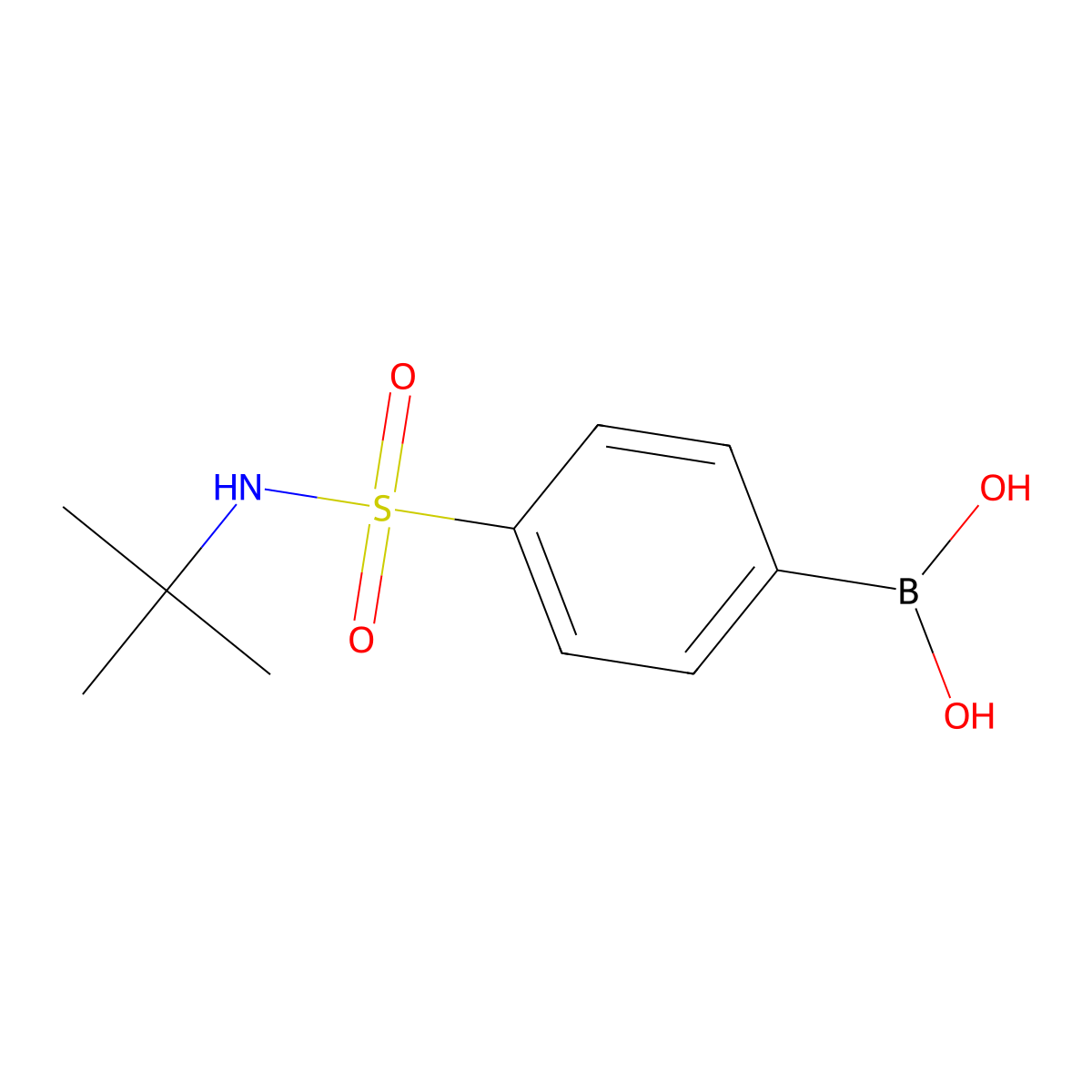 4-(tert-Butylaminosulphonyl)benzeneboronic acid molecular structure, CAS 208516-15-8