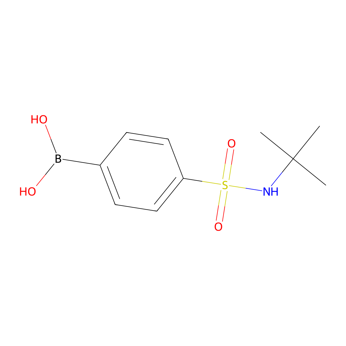 4-(tert-Butylaminosulphonyl)benzeneboronic acid molecular structure, CAS 208516-15-8