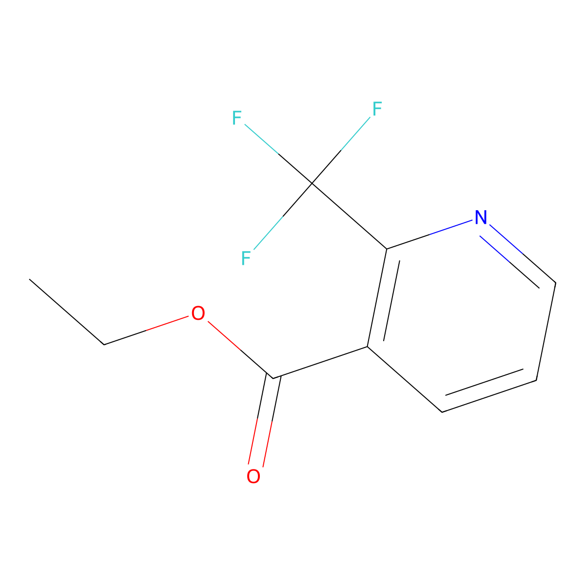 Ethyl 2-(Trifluoromethyl)nicotinate molecular structure, CAS 208517-35-5