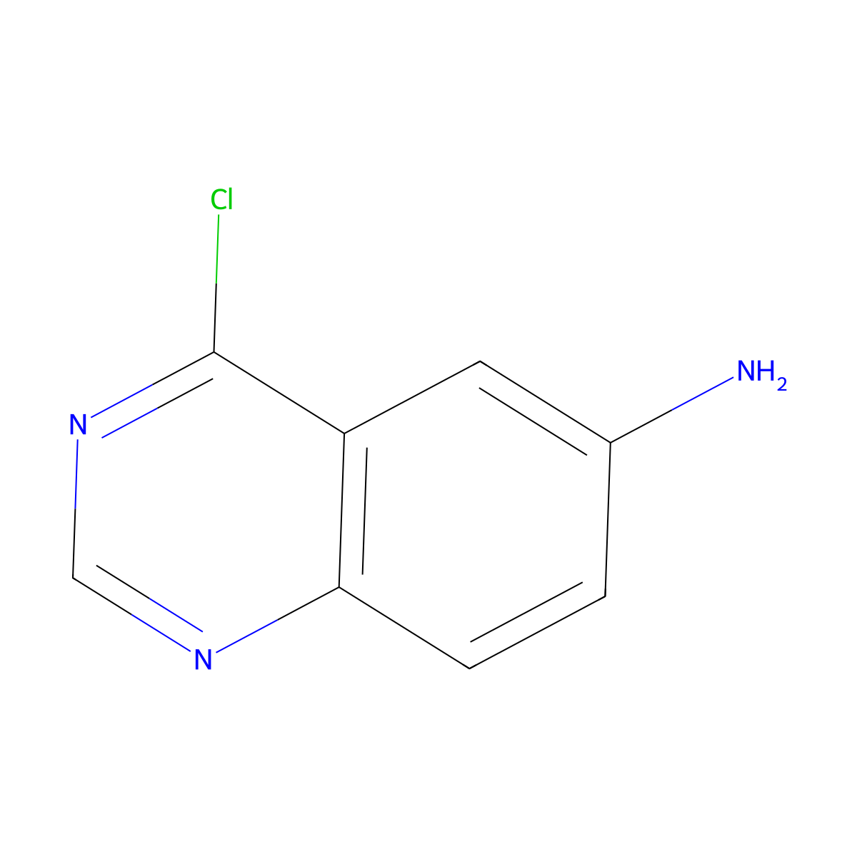 4-Chloroquinazolin-6-amine molecular structure, CAS 208533-37-3