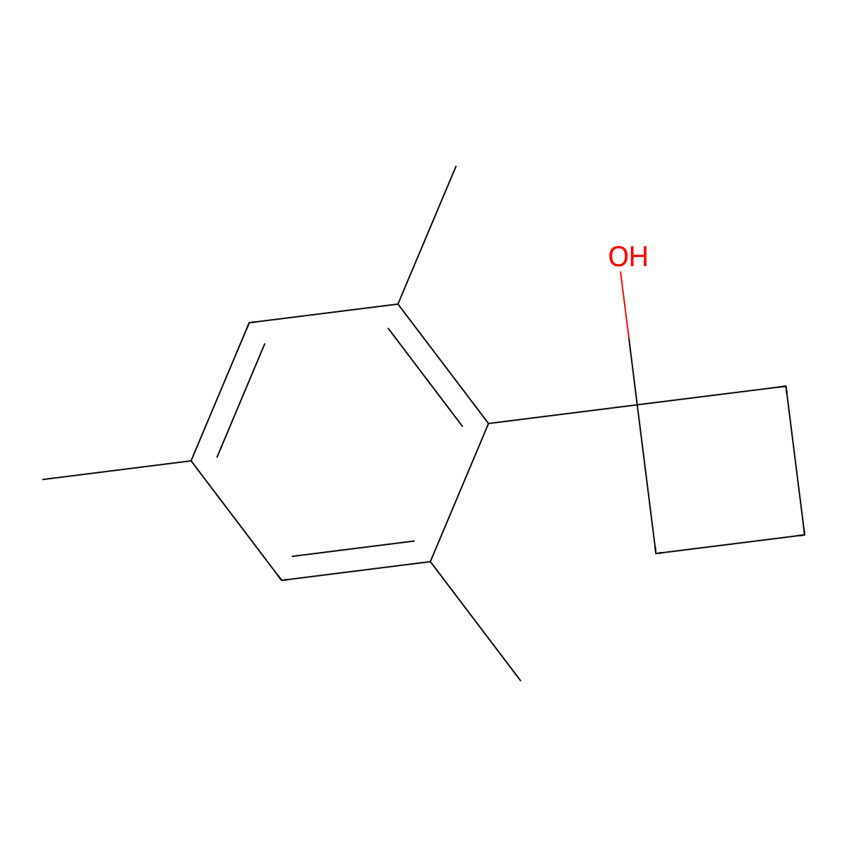 1-Mesitylcyclobutanol molecular structure, CAS 2085331-17-3