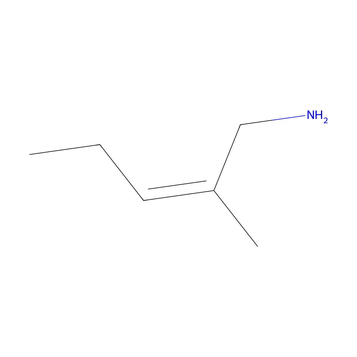 (2E)-2-methylpent-2-en-1-amine molecular structure, CAS 2085331-41-3
