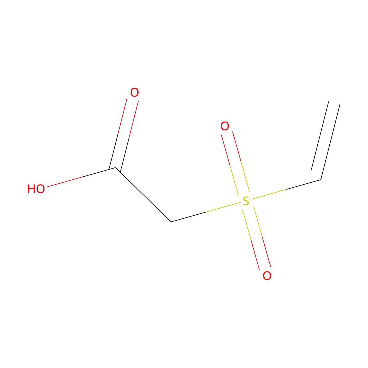 2-(Ethenesulfonyl)acetic acid molecular structure, CAS 20854-29-9