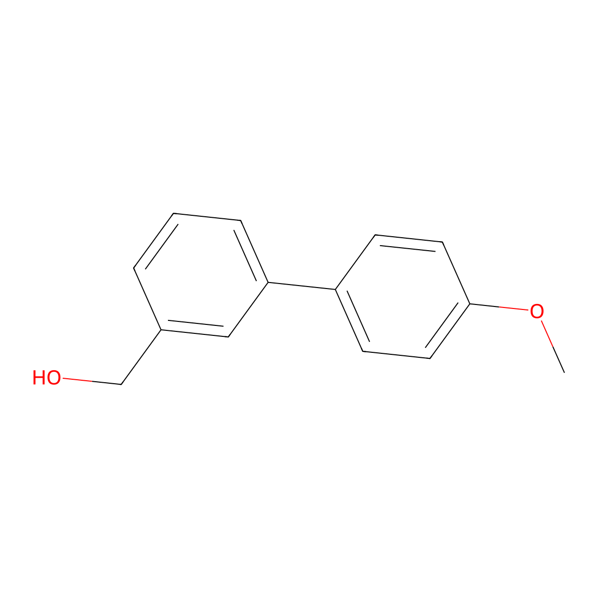 (3-(4-Methoxyphenyl)phenyl)methanol molecular structure, CAS 20854-56-2