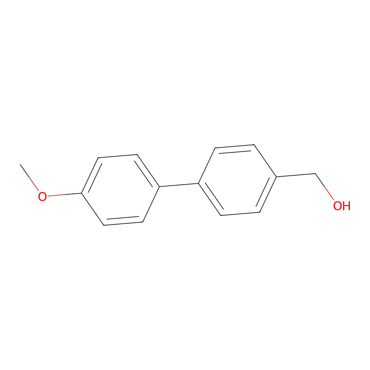 (4'-Methoxy[1,1'-biphenyl]-4-yl)methanol molecular structure, CAS 20854-60-8