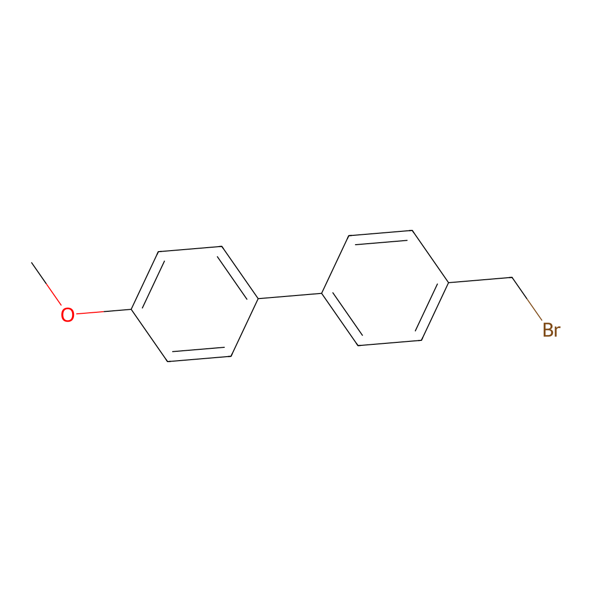 4'-(Bromomethyl)[1,1'-biphenyl]-4-yl methyl ether molecular structure, CAS 20854-61-9