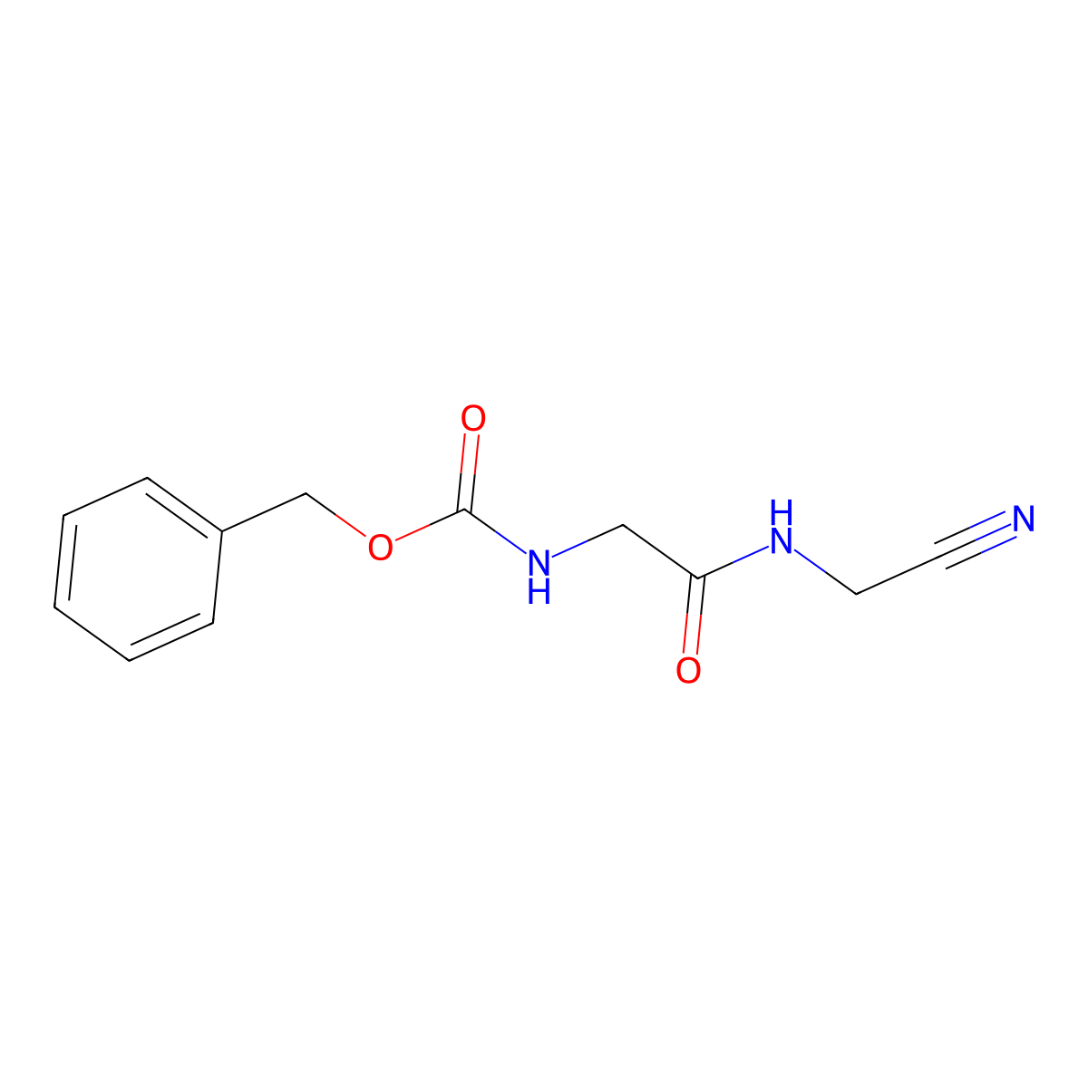 benzyl N-{[(cyanomethyl)carbamoyl]methyl}carbamate molecular structure, CAS 20855-76-9