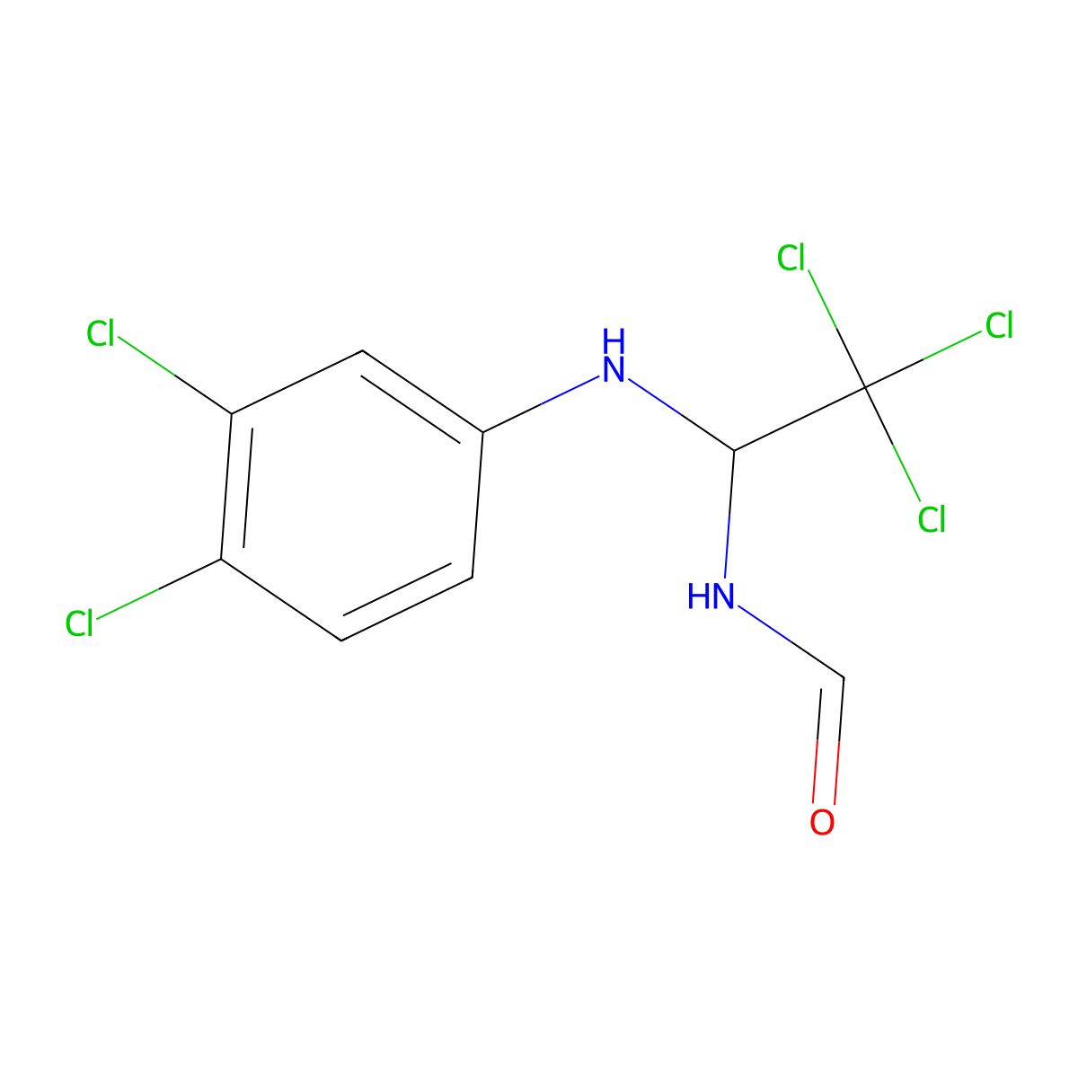 Chloraniformethan molecular structure, CAS 20856-57-9